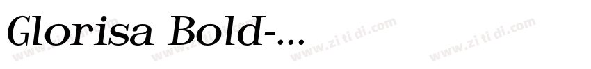 Glorisa Bold字体转换